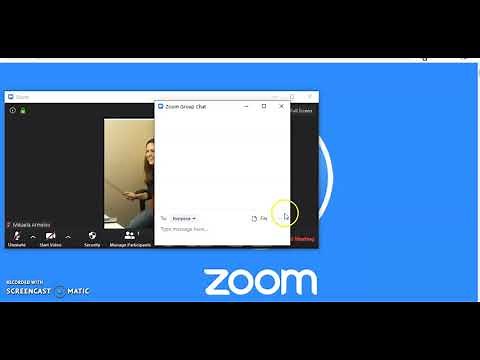 How to customise the chat settings in a Zoom meeting