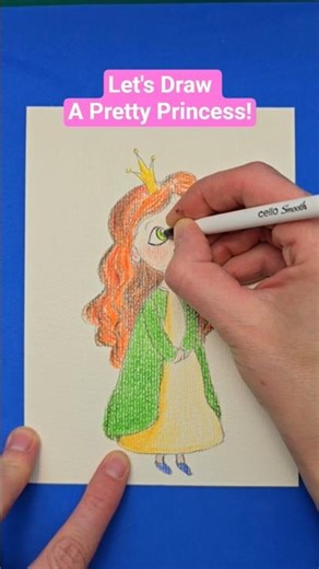 Pretty Princess, Please - Fun Easy Drawing #princessart #littleprincess #fundrawing