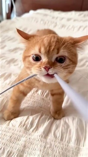 Cute kitten pulled string 😹#cat #kitten #cats #catvideos