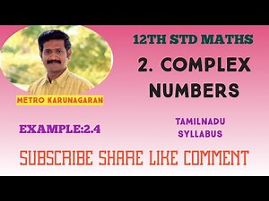 12th Std Maths Example 2.4 Simplify (1+I/1-i)^3 - (1-i/1+I)^3 into Rectangular form