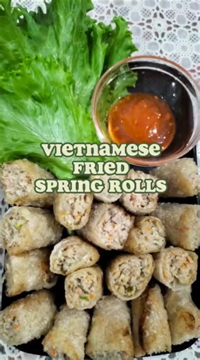 Crispy Vietnamese spring rolls full of flavor