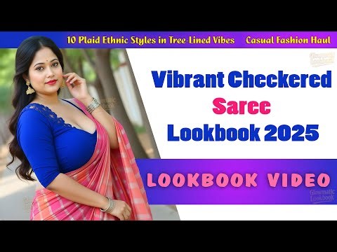 Vibrant Checkered Saree Lookbook 2025: 10 Plaid Ethnic Styles Vibes | Casual Fashion Haul