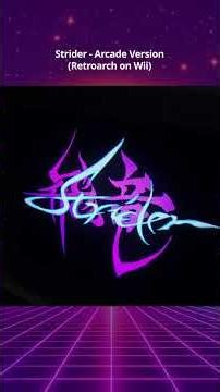 Strider arcade version, Retroarch emulator for Wii, video component output #crtgaming #strider