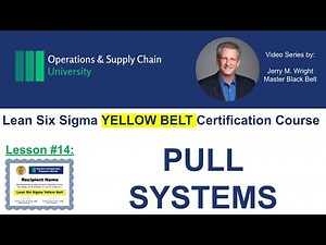 Pull Systems — Make to Demand, Not Forecasts: Lean Six Sigma Yellow Belt Certification video #14