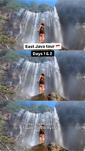 Jordynn | Adventure Travel on Instagram: "🇮🇩 EAST JAVA, INDONESIA SERIES — Days 1 & 2 ✈️ flew from bali (1 hour flight) to surabaya then took a 1.5-2 hour bus to Malang city 📍 Malang is a laid back city in east java and the perfect base for exploring the waterfall 😴 stayed at @madorhostel.tours hostel for $5 a night day 1: 🌈 kampung warna Warni Jodipan (Rainbow Village)�🤪 malang night market day 2: 💦 tumpak sewu waterfall �the hike down is slippery and steep but so worth it! just wear wat