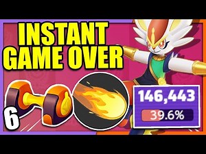 Fully Stacked Attack Weight PYRO BALL CINDERACE in under 2 Minutes!! | Pokemon Unite