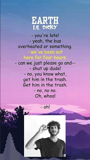 Lil Dicky - Earth (Lyrics) #shorts