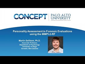Forensic Evaluation using the MMPI-2-RF | Self-paced training program with Dr. Martin Sellbom