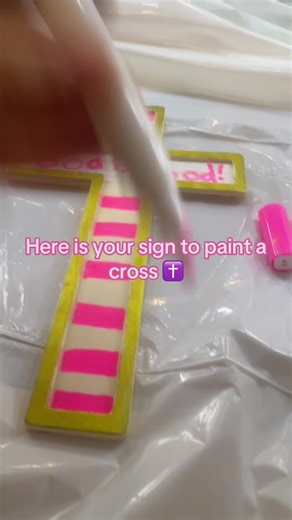 Sign to Paint a Cross: Embrace Creativity