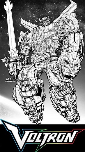 The most DETAILED DRAWING EVER of VOLTRON!!!