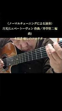 《ノーマルチューニングによる演奏》月光(L.v.ベートーヴェン 作曲／井草聖二 編曲)木原透 癒しのソロギター