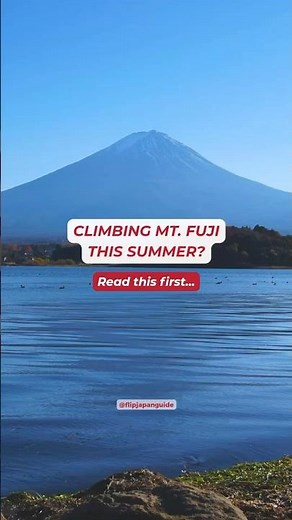 Climbing Mt. Fuji is at the top of almost every Japan bucket list ⛰️