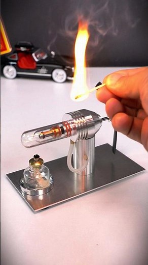 Build Mini Stirling Engine With Propeller Powered By Ethanol #enginemodelkit #stirling #engine #diy