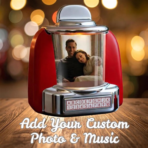 Custom Retro Jukebox Speaker With Photo & Music, Personalized Vintage Bluetooth Speaker, Anniversary Gift for Couples Lovers - Etsy UK