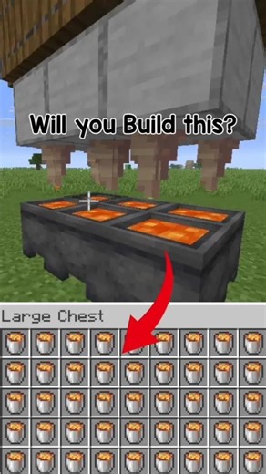 Minecraft Infinite Lava For Beginners 1.21+ [ JAVA & BEDROCK ] #shorts
