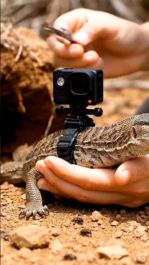 Baby Monitor Lizard POV 🦎 Inside a Hidden Burrow