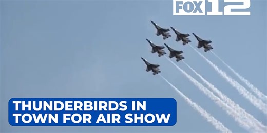 Thunderbirds land in Portland ahead of air show in McMinnville