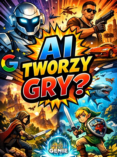 AI ZMIENI GRY? 🔥 Project Genie od Google 💛 AI zaczęło tworzyć GRY 🤯 Google zaprezentowało Project Genie - narzędzie, które z jednego obrazka lub promptu generuje wirtualne światy w czasie rzeczywistym. Rynek zareagował natychmiast: 📉 Unity, Roblox, Take Two Interactive i CD Projekt zaliczyły wyraźne spadki. Najpierw AI robiło obrazy, potem filmy, muzykę, a teraz gry wideo? Czy to rewolucja w gamedevie, czy tylko technologiczna ciekawostka? Czy AI pomoże twórcom gier - czy im zagrozi? 👉 Napi