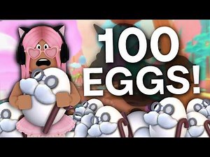 i hatched 100 RETIRED EGGS in adopt me...