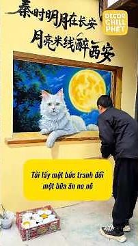 Tôi lấy một bức tranh đổi một bữa ăn no nê #diy #decor #homedecor #vetranh #shorts