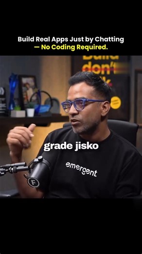 If ChatGPT made everyone a writer and Canva made everyone a designer— Emergent is making everyone.