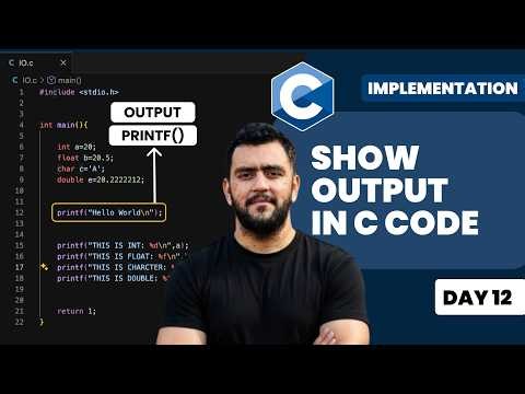 printf Function in C Language | How to Print Output | C Programming Tutorial
