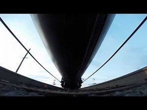 Freight train passing over GoPro in La Pine, Oregon