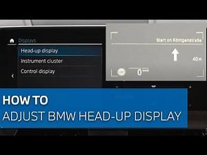 How To change your Head-Up Display settings with BMW Operating System 7.