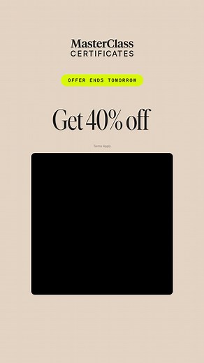 End 2025 on a high note: 40% off MasterClass Certificates. You’ll learn high-stakes leadership strategies from former Navy SEALs. | MasterClass