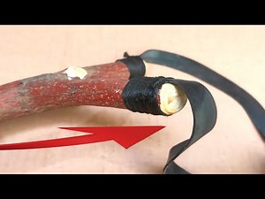 Handmade Old-Fashioned Slingshot | Classic Wooden Slingshot DIY