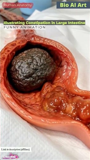 Illustration of Constipation Animation | Bio AI Art | 16