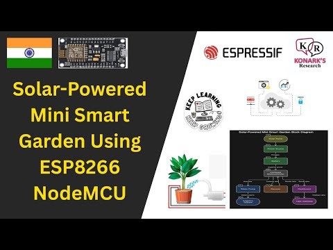 Solar-Powered Mini Smart Garden Using ESP8266 NodeMCU | #esp8266 #stemlab #collegeprojectcenters