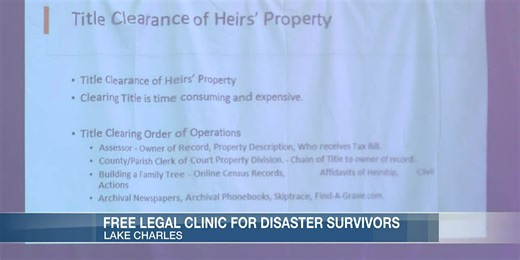 Disaster survivors aided in recovery by free legal clinic