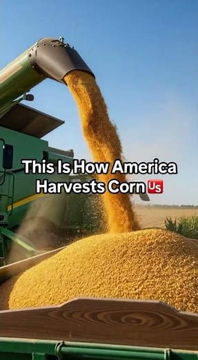 How Corn Is Harvested in the USA 🇺🇸 | Modern American Farming