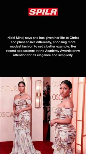 Nicki Minaj Changes Her Life & Image?! 😳🙏 #shorts