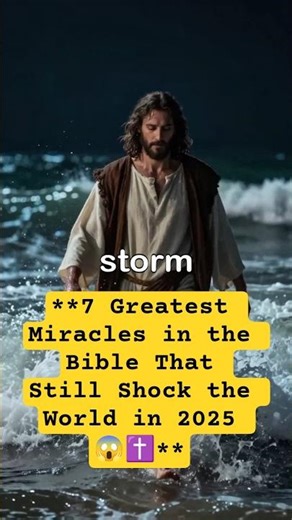 7 Greatest Miracles in the Bible That Still Shock the World in 2025 😱✝️