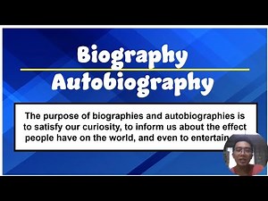 Biography and Autobiography || Why and How to Write?