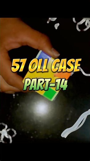 (part-14) all 57 oll algorithms with easy finger tricks #cfopmethod