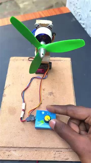 DIY 360° Rotatable Fan Project Using BLDC Motor