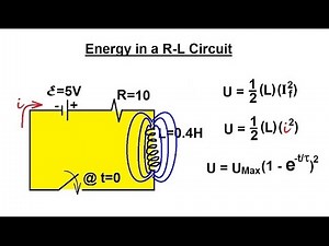Physics 47 Inductance (14 of 20) Energy Stored in a R-L Circuit