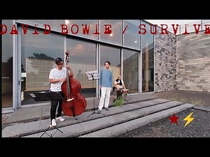 ★⚡️ DAVID BOWIE / SURVIVE #doublebass #kajon #coversong #デヴィッドボウイ