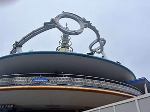 Ride Vehicles Removed from Astro Orbiter at Magic Kingdom as Refurbishment is Underway 3