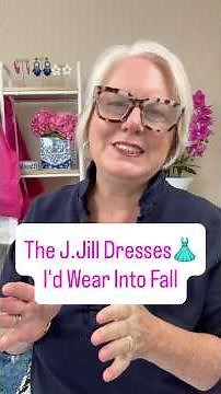 These J.Jill Dresses Work for Summer AND Fall #fashion #dresses #shorts