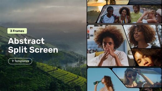 Abstract Split Screen – 3 Frames