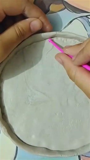 cute clay artwork #YouTube shorts#creative art with me