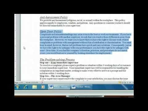 Word 2010 - Cut, Copy, and Paste - Microsoft Office 2010 Training