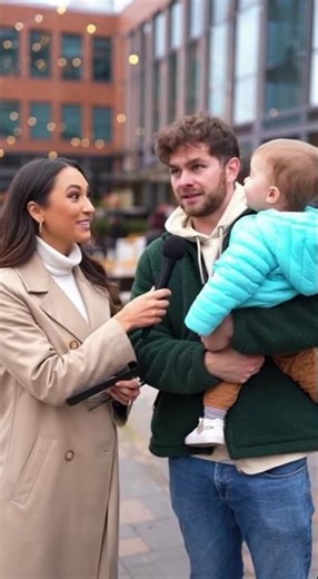 Baby Steals the Interview! 😂 Adorable Moment Goes Viral ❤️ #baby #adoreble #funny #cute
