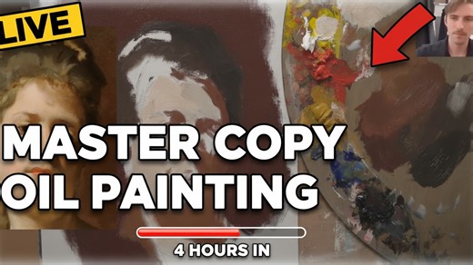 Oil painting portrait tutorial: Materials, mixing and layering explained