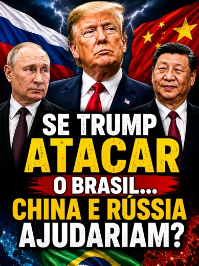 Could China and Russia support Brazil if Trump decided to confront the country? This discussion explores the possible geopolitical consequences and international alliances. 📽 Credit: Andréa Gonçalves #Lula #politica #WorldNews #Geopolitics #BreakingNews