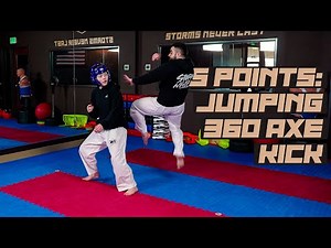 5 Point Kick: Jumping 360 Axe Kick | Taekwondo Sparring Tips